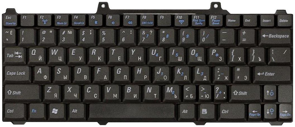 Клавиатура для ноутбука Dell Inspiron (700M, 710M) Black, RU Вінниця - фото 2