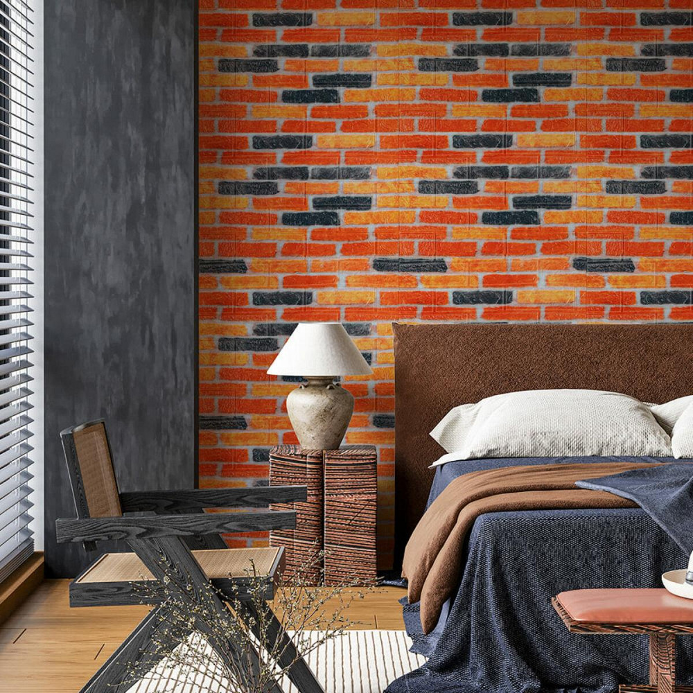 Самоклеящаяся 3D панель 700х770х3мм Матовый Екатеринославский кирпич (047-3m) SW-00001440 Днепр - изображение 5