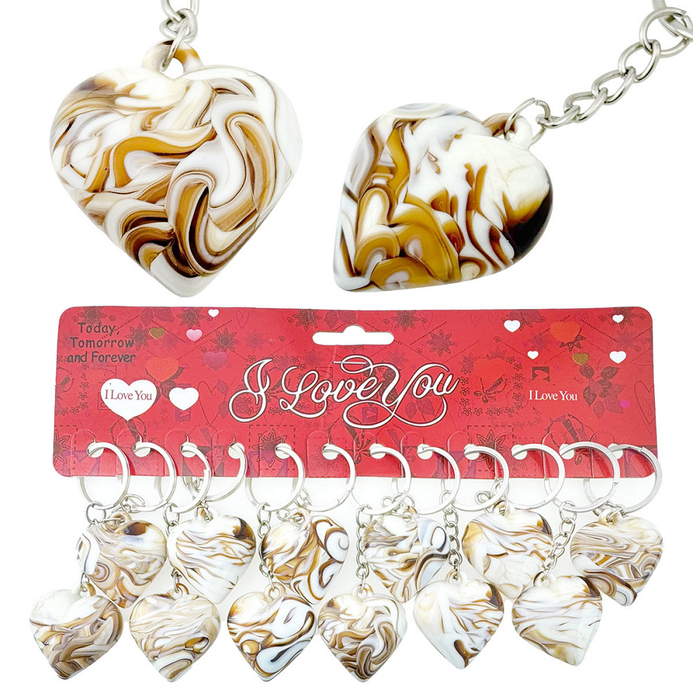 Брелоки для ключів дівчині Серце 12 шт. Київ - фото 1