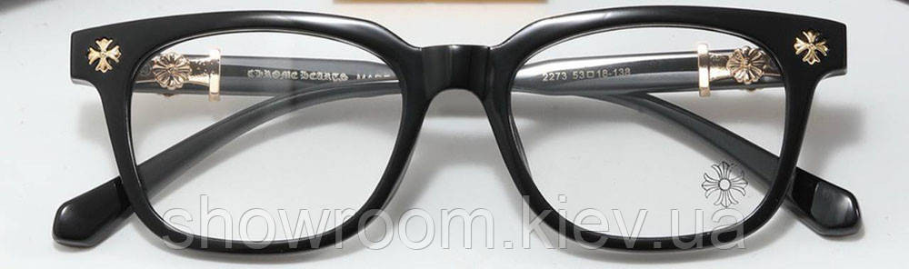 Чоловіча брендова оправа Chrome Hearts 2273 gold Київ - фото 3