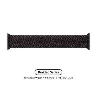 Ремешок для смарт-часов Armorstandart Braided Solo Loop для Apple Watch 42 (Series 11-10)/41/40/38 Black Unity Size 2 (120 mm) (ARM64894) Винница