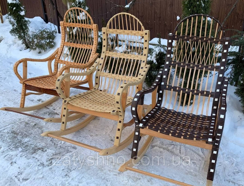 Кресло-качалка из лозы  удобная Киев - изображение 7