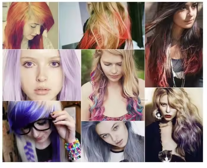 Набір кольорової крейди для волосся Hair Chalk (6 кольорів), тимчасове фарбування, крейда для волосся Кам'янець-Подільський - фото 3