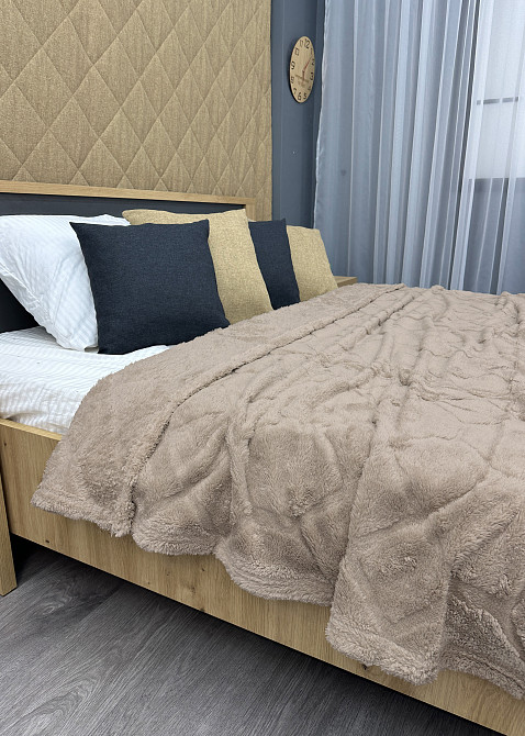 Плед-покривало Ромб 200х230 см (+-5см) Бежевий (87-254) Київ - фото 7