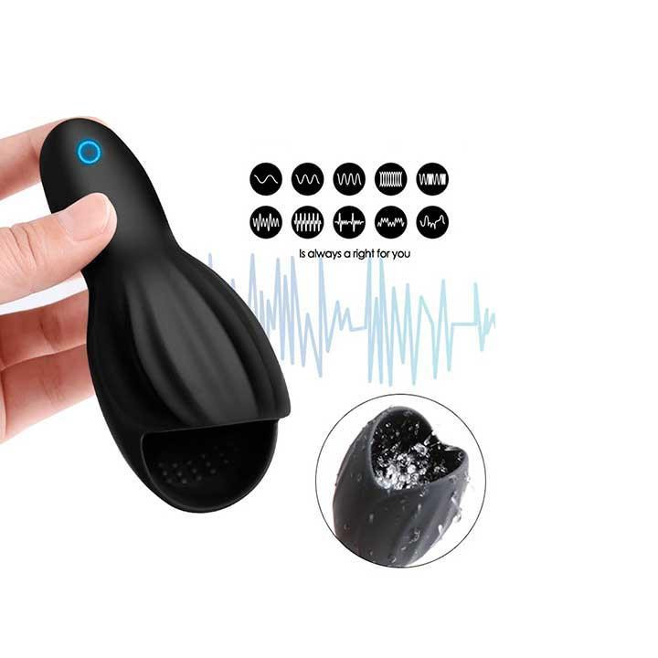 Автоматичний мастурбатор для голівки члена Glans - Чорний - 10*4 см Вінниця - фото 3