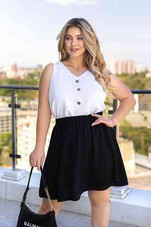 Костюм зі спідницею літній Array 46-48, Чорний Київ