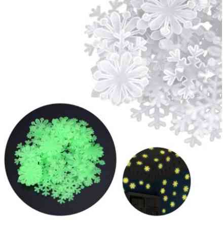 Декор снежинки фосфорные 48 штук 3 см белый Киев