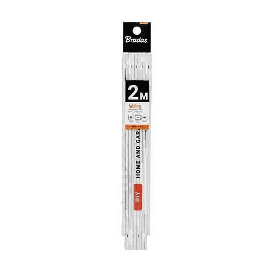Лінійка розкладна, ABS, 2м, пружина, біла, DIY-MFP21WH/S Київ