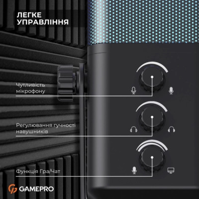 Мікрофон GamePro Genesis X-Arctic USB (UGM117B) Вінниця - фото 3