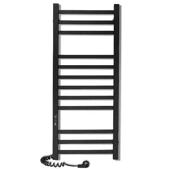 Електрична рушникосушка Laris Зебра Імідж ЧФЧ12 350Х900 Е чорна, ліве підключення Київ