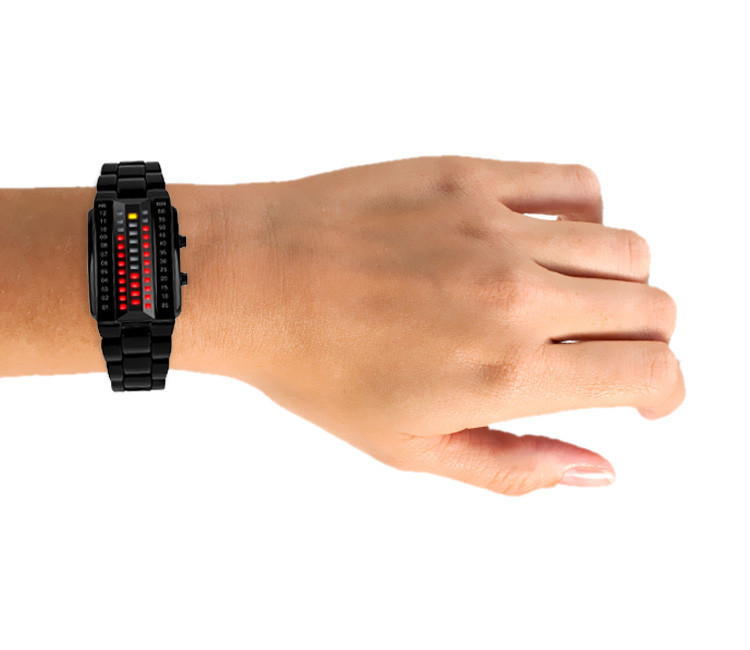 Унікальний бінарний чоловічий годинник Skmei 1035 (Чорний) Вінниця - фото 6