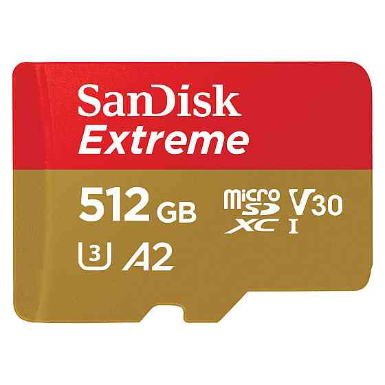 Карта памяти 512 ГБ microSDXC UHS-I U3 A2 SanDisk Extreme SDSQXAV-512G-GN6MA Киев