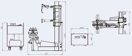 Шиномонтажный стенд для грузовых автомобилей (захват диска 17.5/19.5/22.5