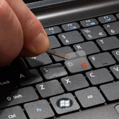 Наклейка на клавиатуру SampleZone прозрачная, оранжевый (SZ-N-R) Винница - изображение 3