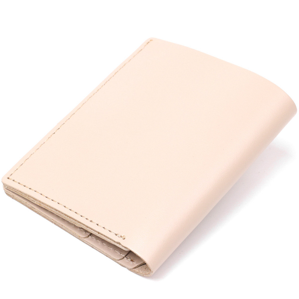 Классическое кожаное портмоне Shvigel 16510 Бежевый Киев - изображение 2