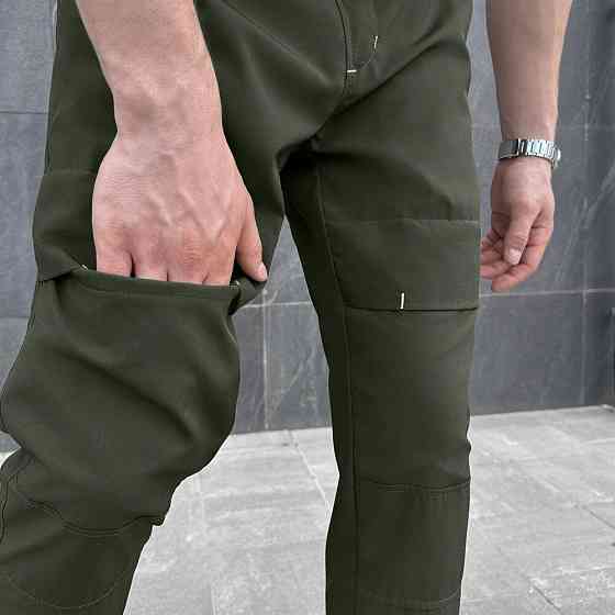 Чоловічі штани джогери з кишенями хакі Pobedov Vershyna Київ