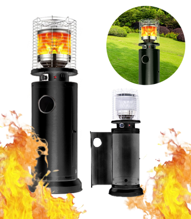 Вуличний газовий обігрівач Gordon 13 кВт з ефектом полум’я (Польща) Київ