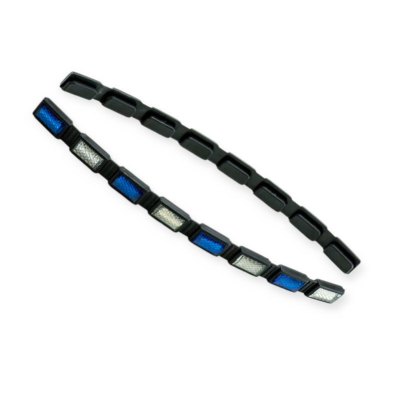 Катафот - накладка вставної 2 планки "квадрат 16 шт" синьо-білий двері Мукачево - фото 1