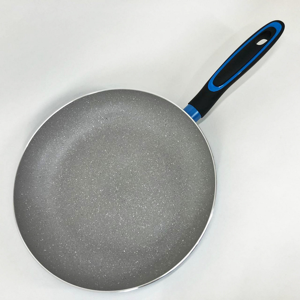 Сковорода для приготовления на газовой плите, Литая алюминиевая сковорода Глубокая для кухни UV-69 Львов - изображение 6