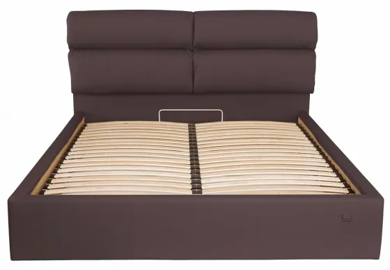 Ліжко Oxford Comfort 120 х 200 см Fly 2231 З підйомним механізмом та нішою для білизни Темно-коричневий Київ