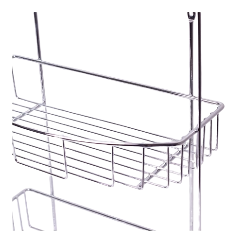 Полиця для ванної кімнати напівовальна 3-ярусна 48*30*14см хромована сталь Besser Житомир - изображение 4