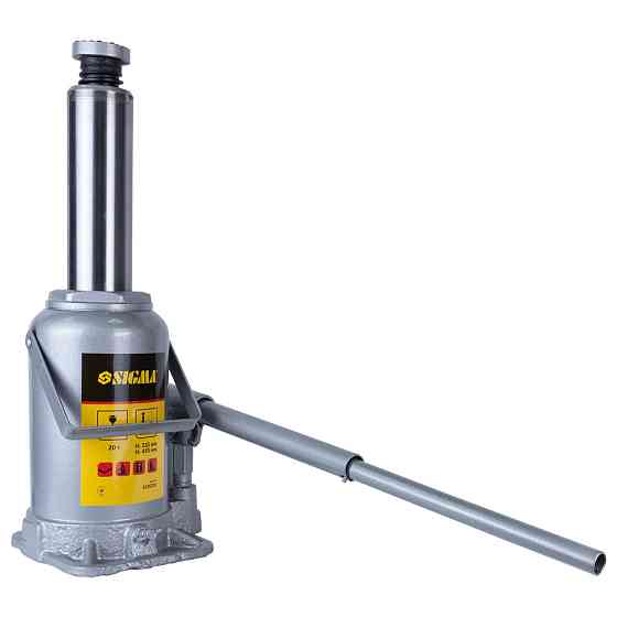 Sigma Домкрат гидравлический бутылочный 20т H 235-445мм Standard SIGMA (6106201) Коломия
