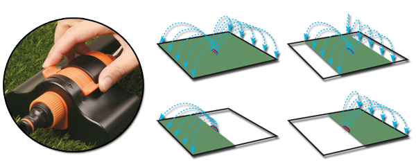 Зрошувач хитний компактний з металевою дугою, BLACK LINE, ECO-2814 Киев - изображение 2