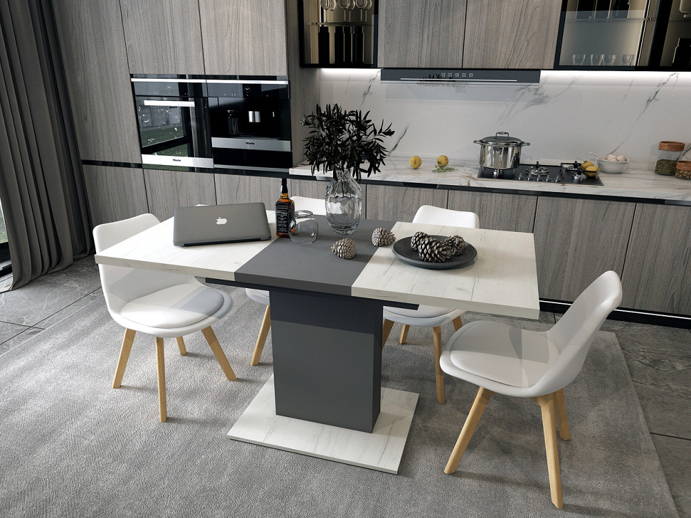 Комплект стульев в кухню Doros Бин (2 шт.) 49х43х84 см Белый (DRS-011397) Днепр - изображение 1