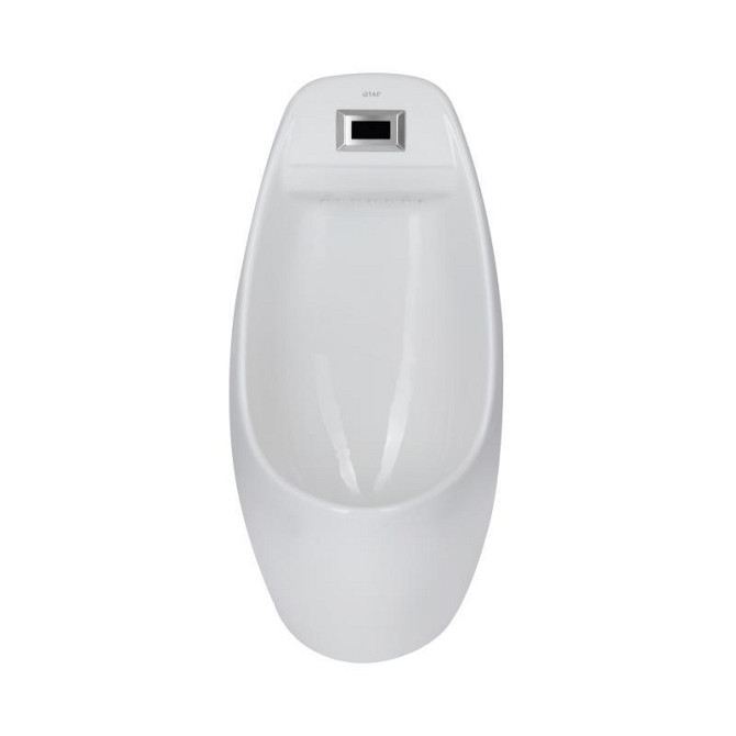 Пісуар підвісний Qtap Stork з ІЧ-датчиком автоматичного змиву 350х310х685 White QT1588102HW Харків - фото 3