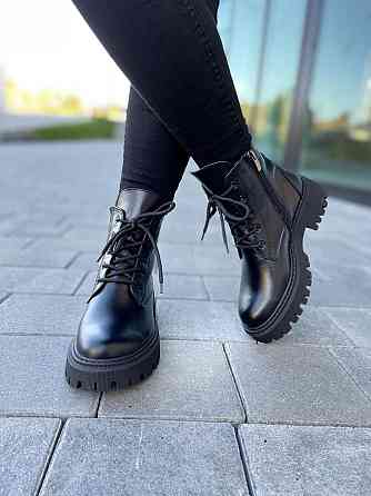 Жіночі черевики M.KRAFT чорні натуральна шкіра висота підошви 3/5 см розмір 37-40 (4827) Коломия