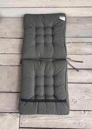 Подушка для стільців (50x120х8 см) подвійна Decorator Sawana колір хакі 84-141 Київ