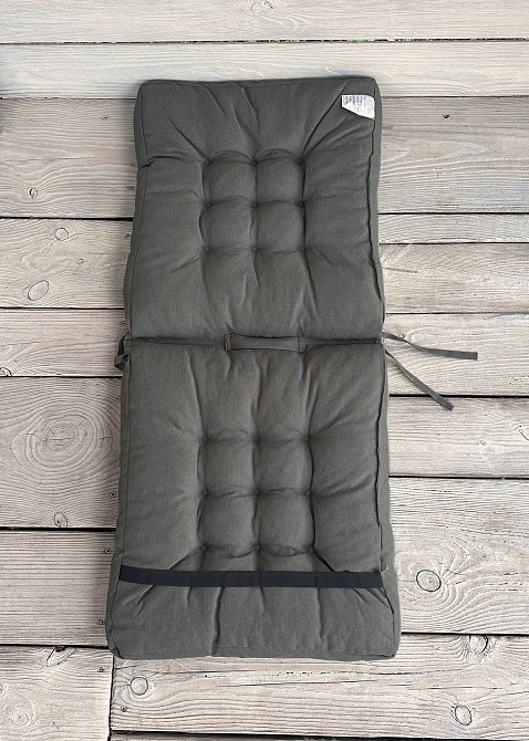 Подушка для стільців (50x120х8 см) подвійна Decorator Sawana колір хакі 84-141 Київ - фото 3