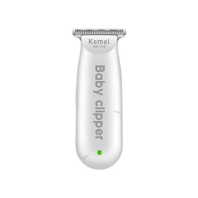 Тихая машинка для стрижки младенцев и детей Kemei Km-1319 (Белая) Винница - изображение 4
