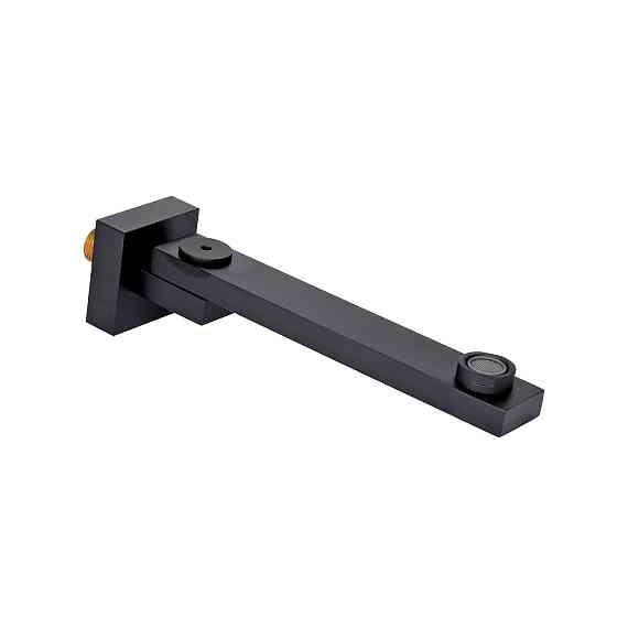 Вилив для систем прихованого монтажу Qtap Vytok 200 мм прямокутний QTVYT246BLM45937 Black Matt Київ