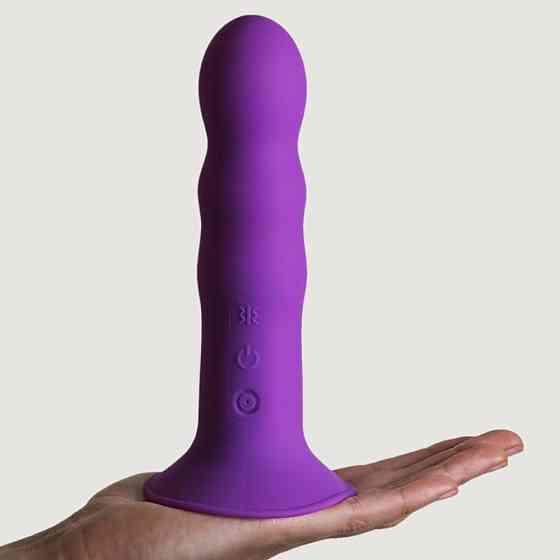 Вибратор рельефный Adrien Lastic Hitsens 3 на присоске, фиолетовый Sex Aura Киев