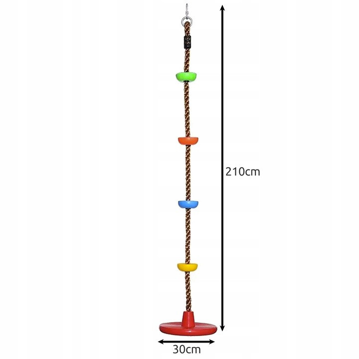 Подвесные детские качели дисковые для лазанья по канату до 100 кг Kruzzel (25367) Нововолынск - изображение 7