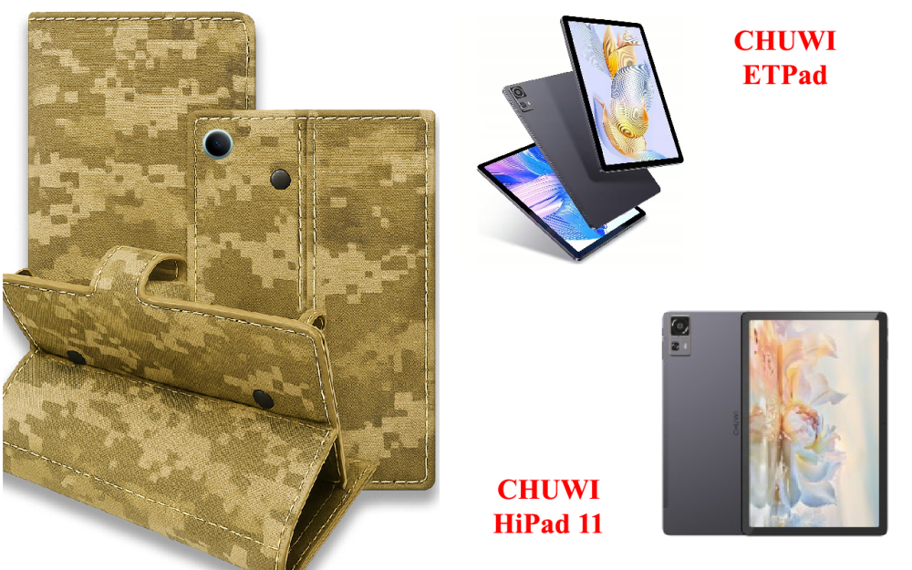 Книга-трансформер для планшета CHUWI ETPad, CHUWI HiPad 11, цвет Black Pixel Киев - изображение 1