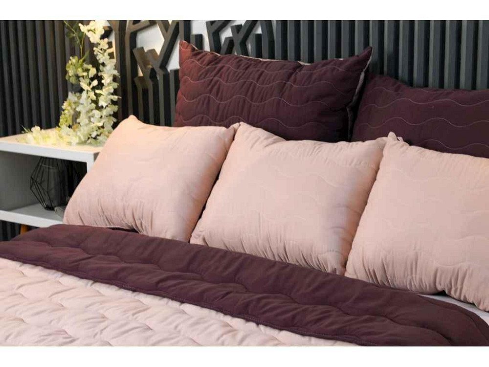 Подушка Холофайбер DOUBLE FACE Plum WinePeach Whip 18-1411 р.50х70 ТМ ARCLOUD Київ - фото 1