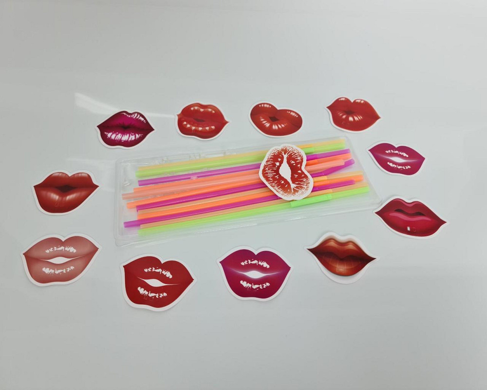 Соломка-трубочка "Губи" d6-260мм люминесц (12)*500 (1 шт) Харків - фото 3