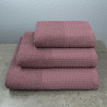 Комплект махрових рушників Вафельний Бордюр 3шт GM Textile 40х70см, 50х90см, 70х140см 500г/м2 (Виноград)