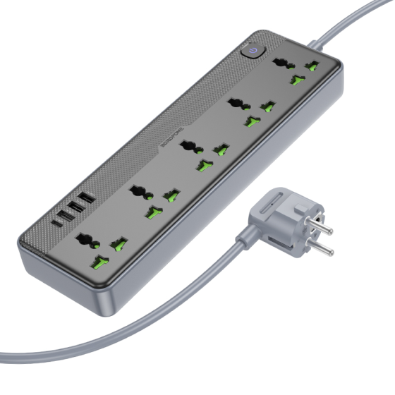 Сетевой удлинитель BOROFONE BAC4A Lord 5 position socket Black 6941991111488 Одесса