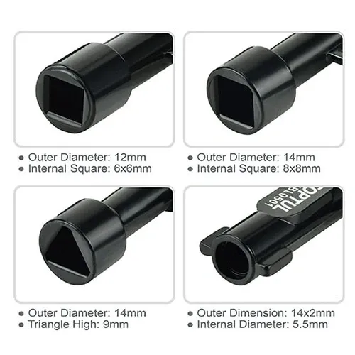 Ключ від технічних шаф багатофункціональний TOPTUL AEBL0501 Одеса