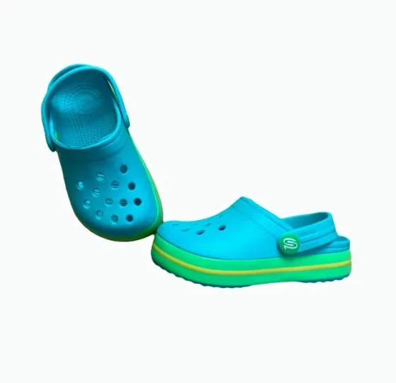 Сабо крокси жіночі білі легкі з великими дірками "Like Crocs" Одеса
