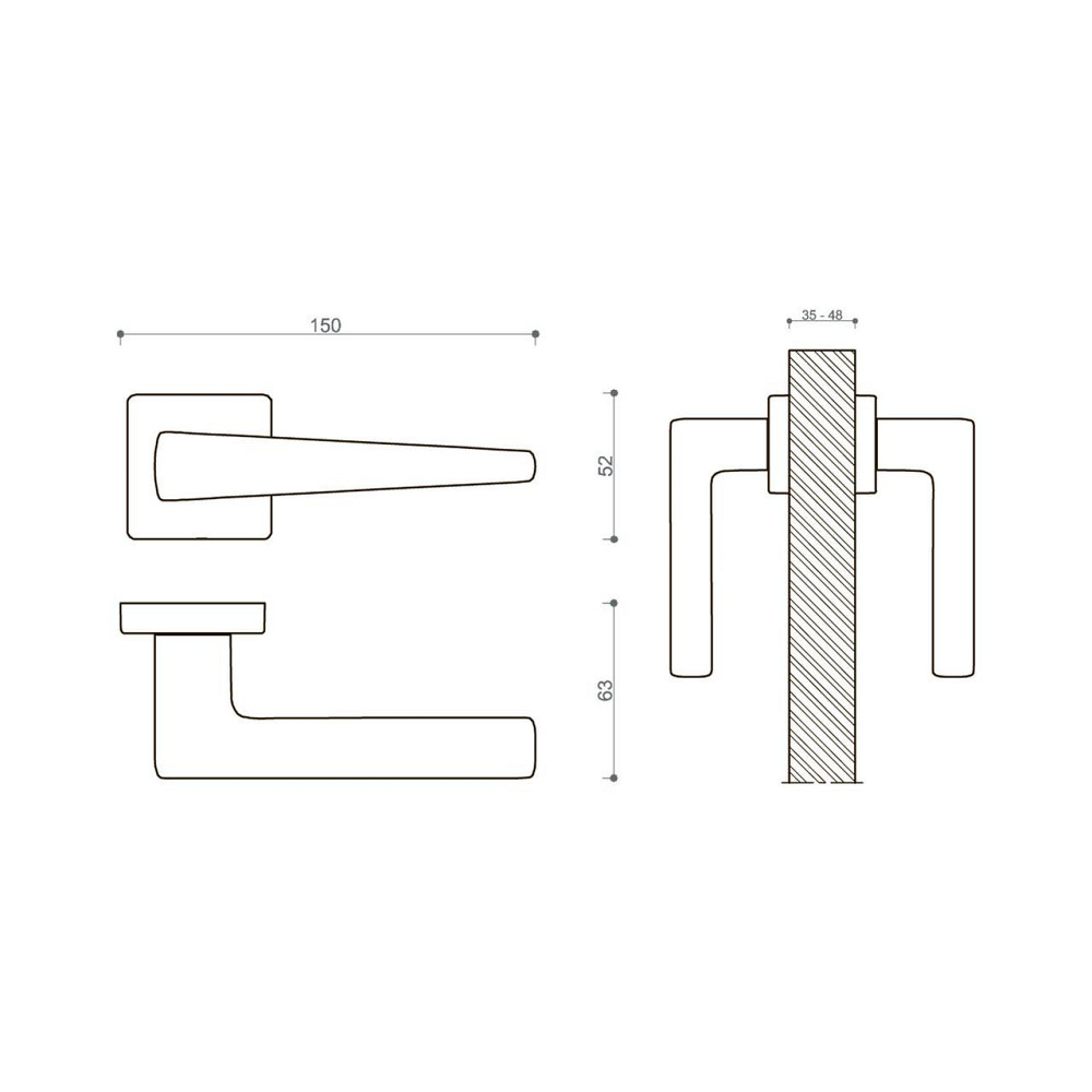 Ручка SYSTEM BUTTO хром матовый Киев - изображение 2