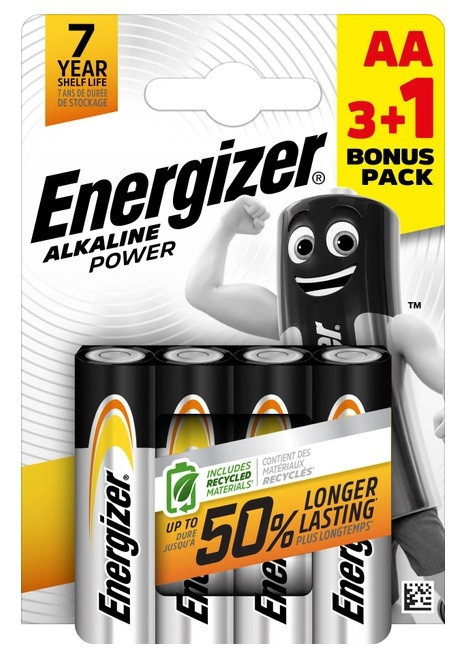 Батарейка Energizer LR6/AA Алюмінієва / блістер 4 шт Дніпро - фото 1