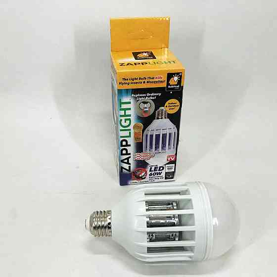 Светодиодная лампа приманка для насекомых Zapp Light, электрическая ловушка для насекомых, противомоскитная Киев