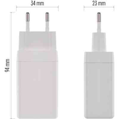 Зарядний пристрій EMOS V05G65 1xUSB-A + 2xUSB-C PD65W GaN (V05G65) Вінниця
