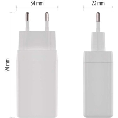 Зарядное устройство EMOS V05G65 1xUSB-A + 2xUSB-C PD65W GaN (V05G65) Винница - изображение 3