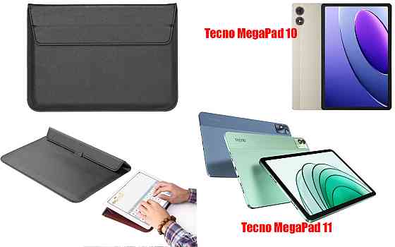 Чехол-конверт VitoCase для Tecno MegaPad 10, MegaPad 11, с функцией подставки для планшета Черный Киев