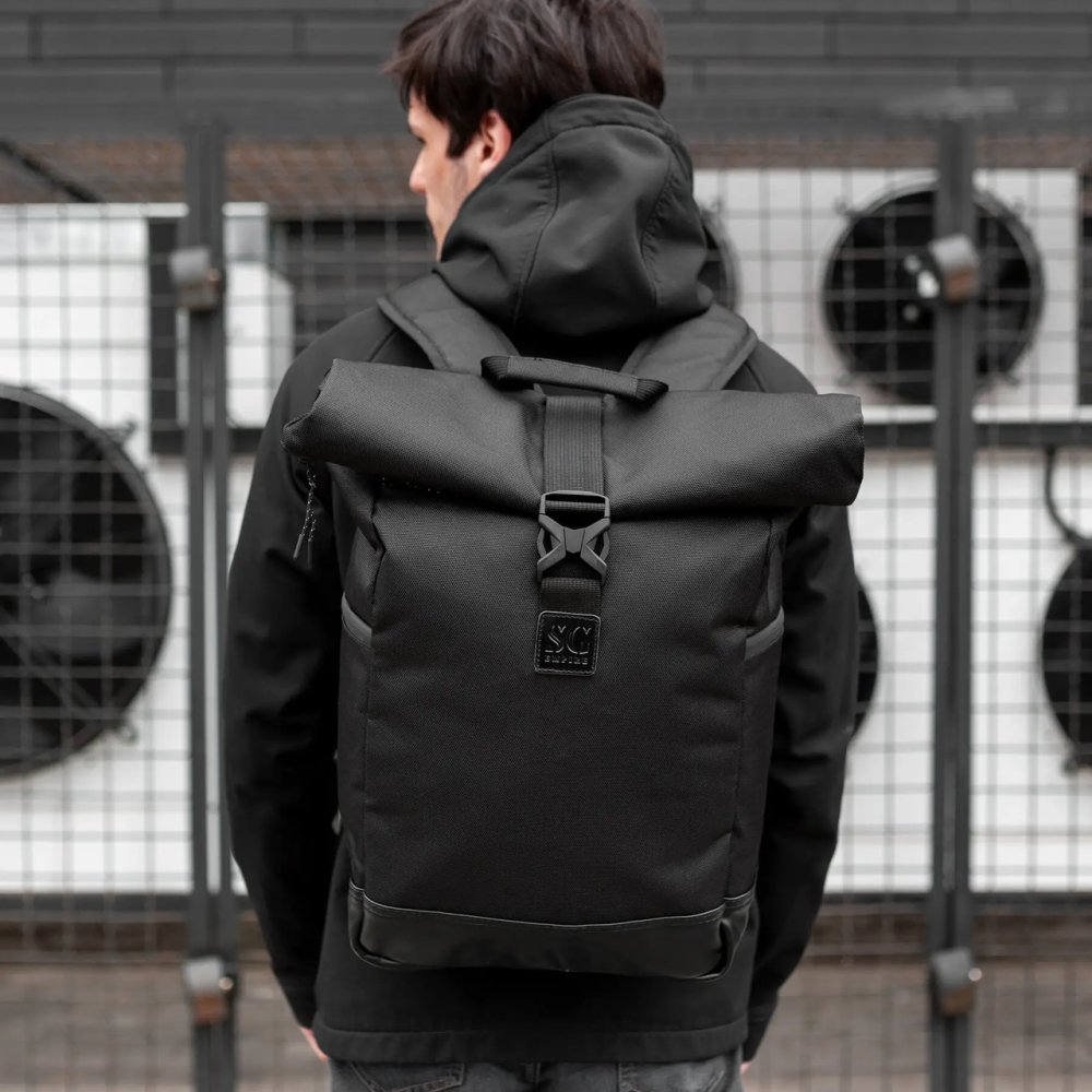 Городской рюкзак с отделением для нотбука Roll Top, Молодежный практичный рюкзак VI-392 для мужчин Киев - изображение 7